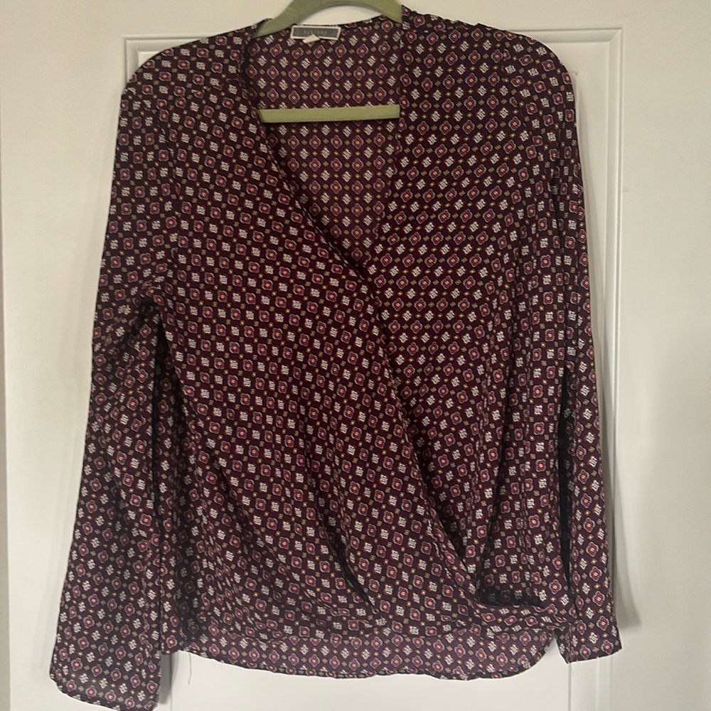 Cross front blouse